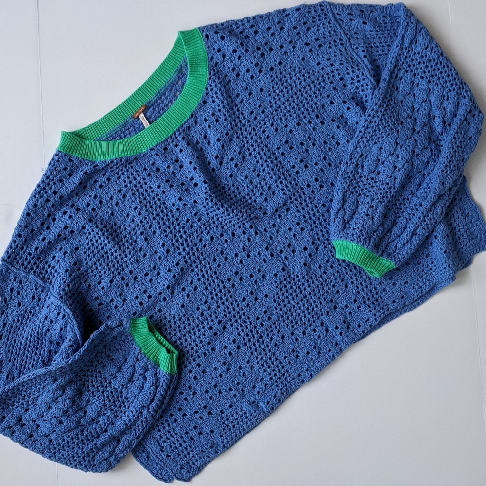 Free People home run sweater dusty periwinkle